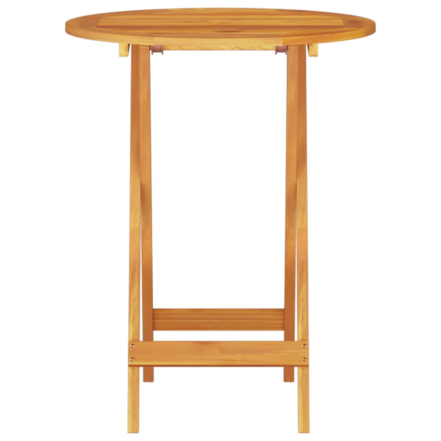 vidaXL Folding Bistro Set Folding 3 pcs Brown Solid Acacia Wood