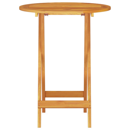 vidaXL Folding Bistro Set Folding 3 pcs Brown Solid Acacia Wood