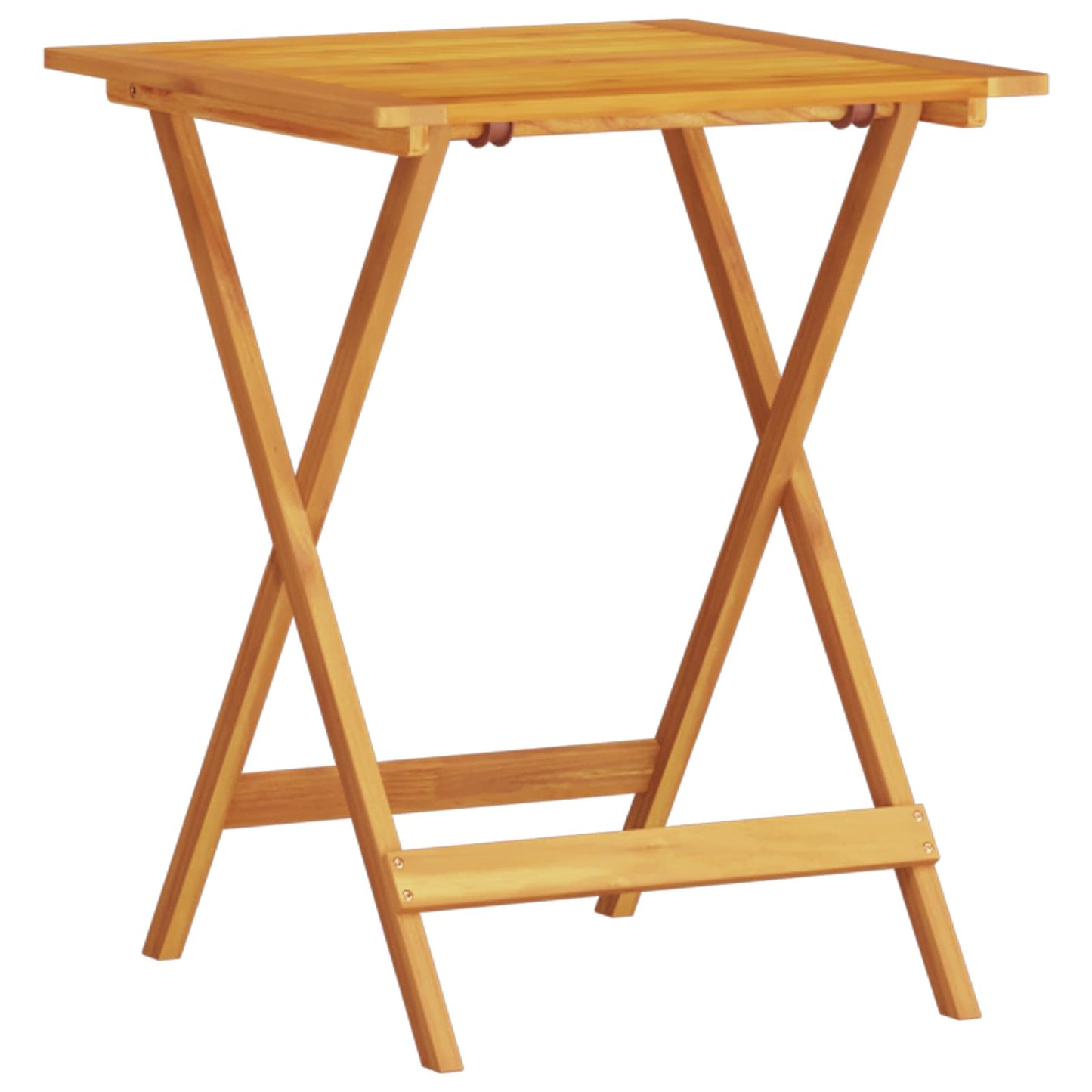 vidaXL Folding Bistro Set Folding 3 pcs Brown Solid Acacia Wood