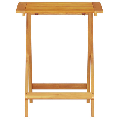 vidaXL Folding Bistro Set Folding 3 pcs Brown Solid Acacia Wood
