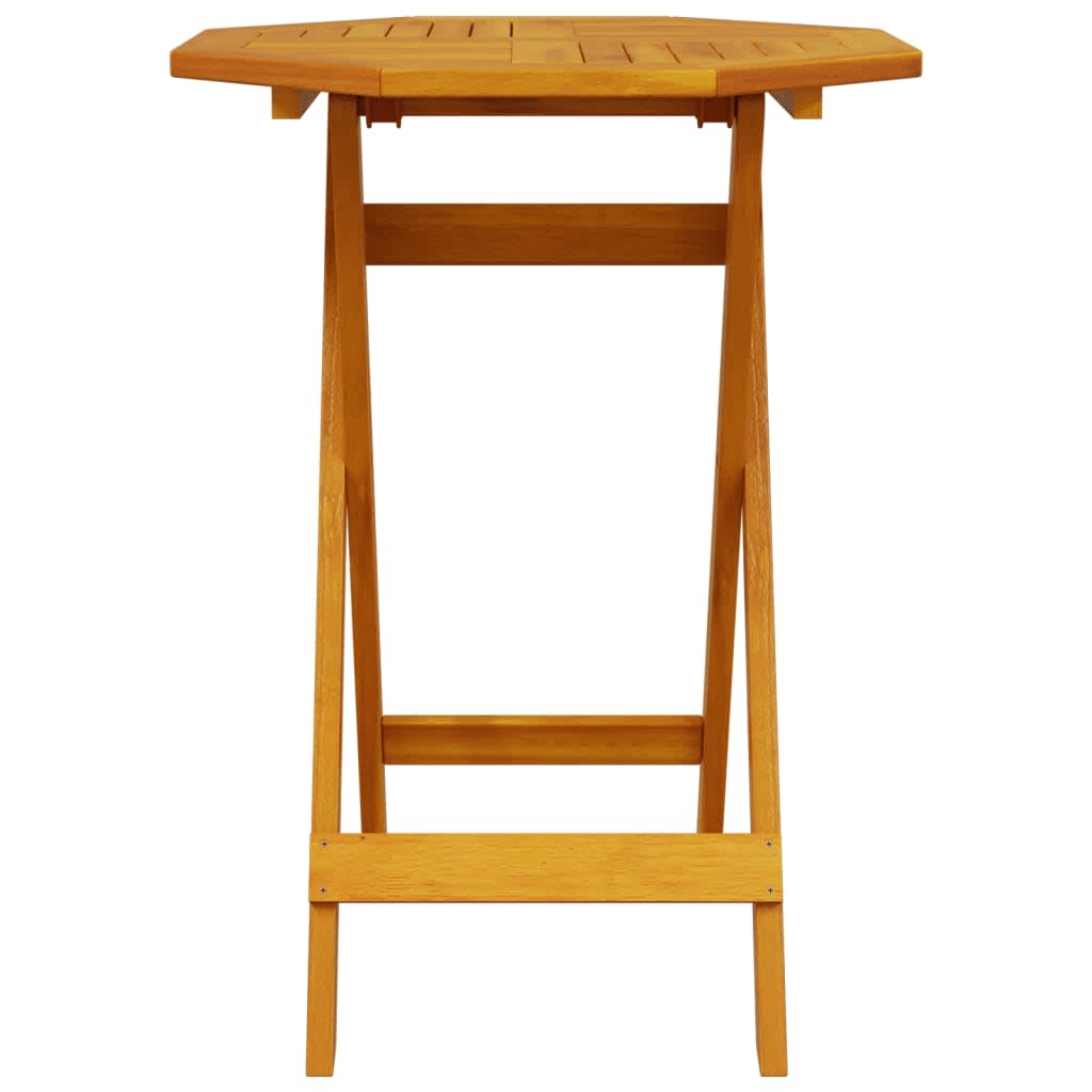 vidaXL Folding Bistro Set Folding 3 pcs Brown Solid Acacia Wood