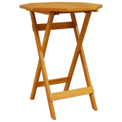 vidaXL Folding Bistro Set Folding 3 pcs Brown Solid Acacia Wood