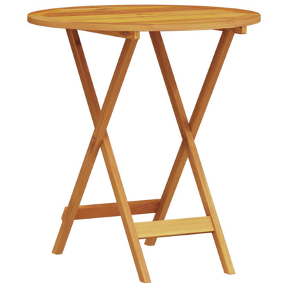 vidaXL Folding Bistro Set Folding 3 pcs Brown Solid Acacia Wood