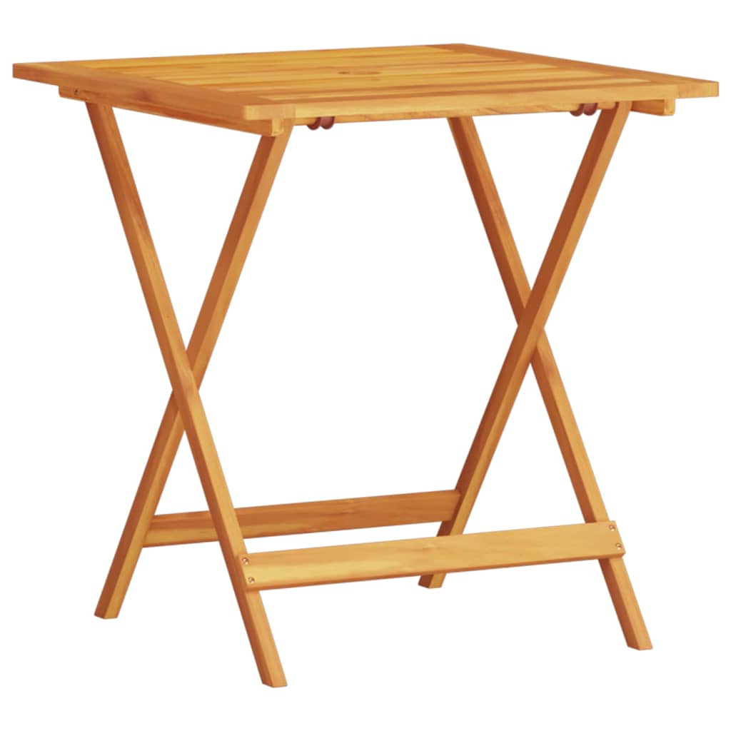 vidaXL Folding Bistro Set Folding 3 pcs Brown Solid Acacia Wood
