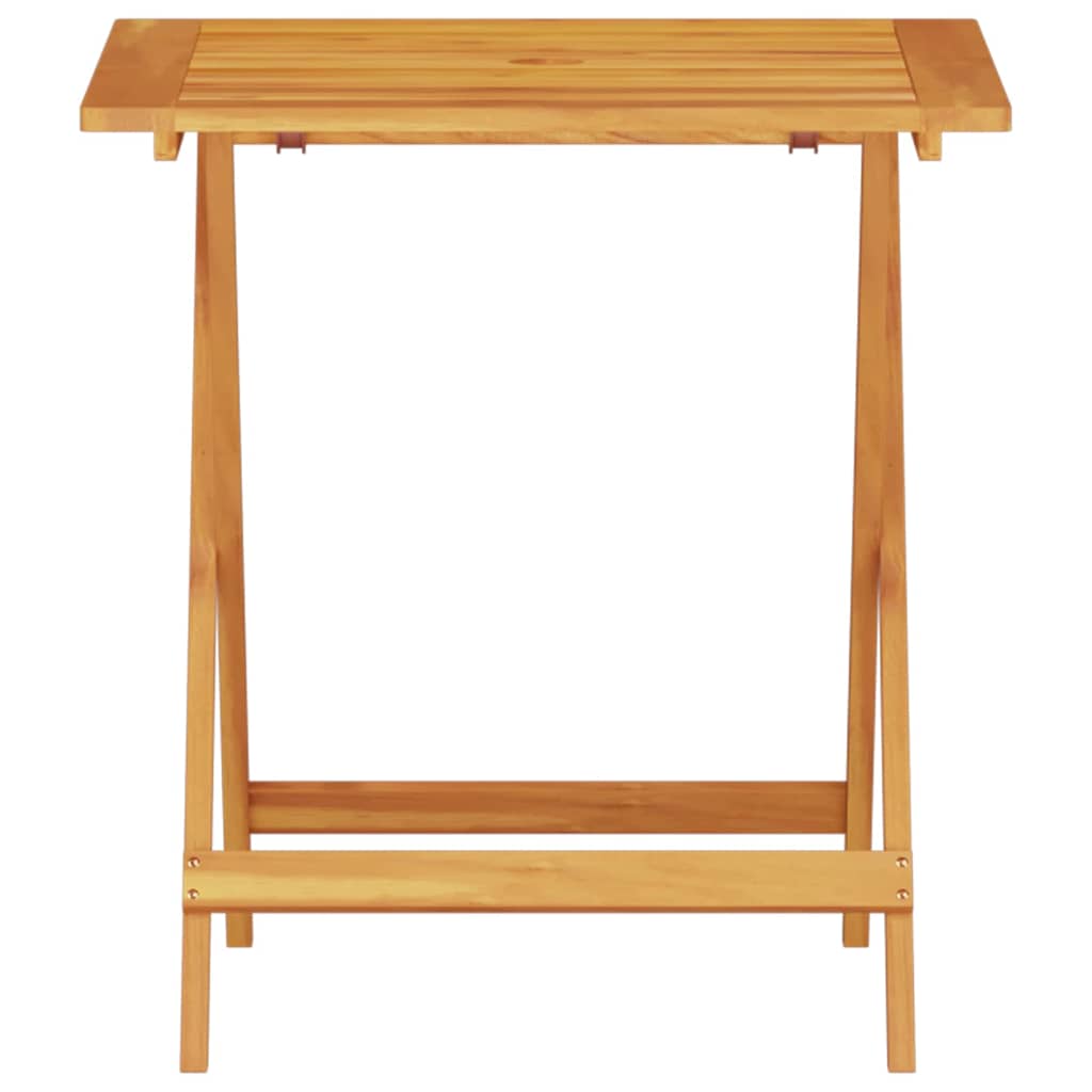vidaXL Folding Bistro Set Folding 3 pcs Brown Solid Acacia Wood