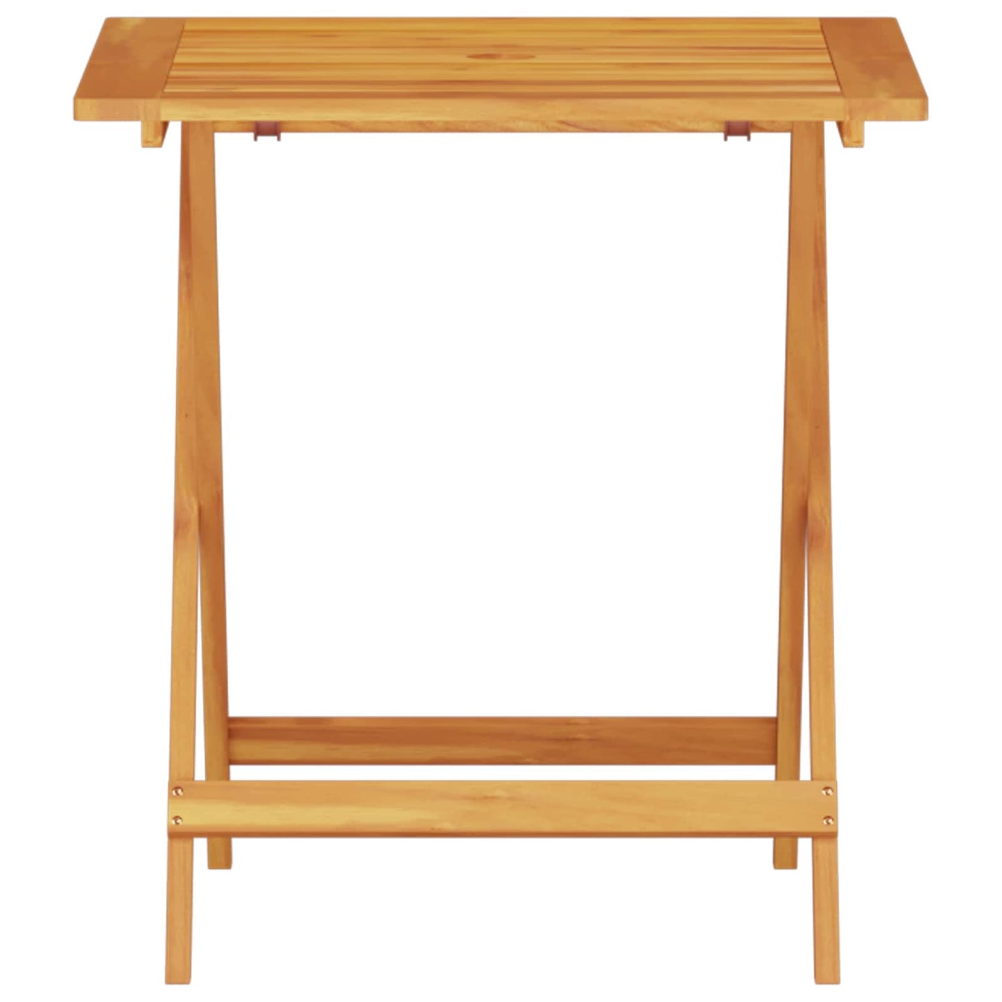 vidaXL Folding Bistro Set Folding 3 pcs Brown Solid Acacia Wood