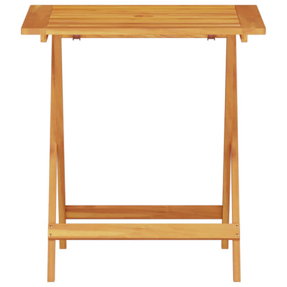 vidaXL Folding Bistro Set Folding 3 pcs Brown Solid Acacia Wood