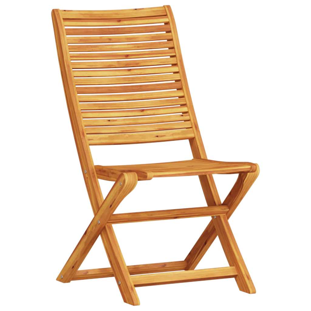 vidaXL Folding Bistro Set Folding 3 pcs Brown Solid Acacia Wood