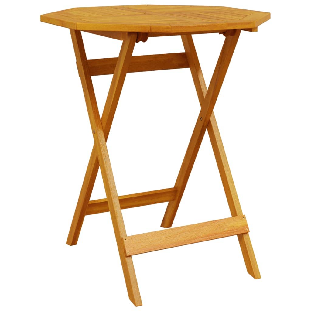 vidaXL Folding Bistro Set Folding 3 pcs Brown Solid Acacia Wood
