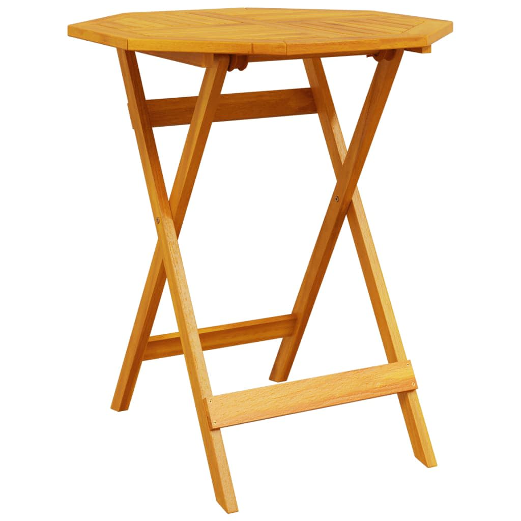 vidaXL Folding Bistro Set Folding 3 pcs Brown Solid Acacia Wood
