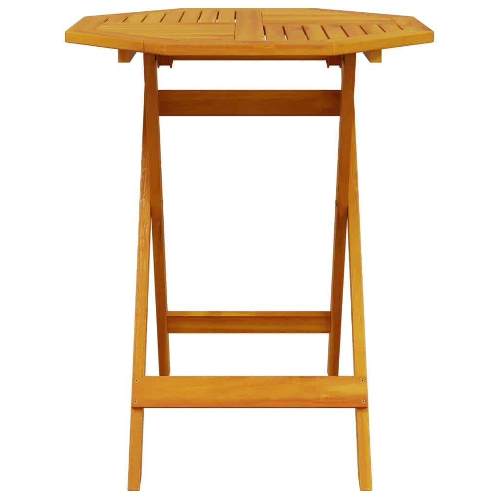 vidaXL Folding Bistro Set Folding 3 pcs Brown Solid Acacia Wood