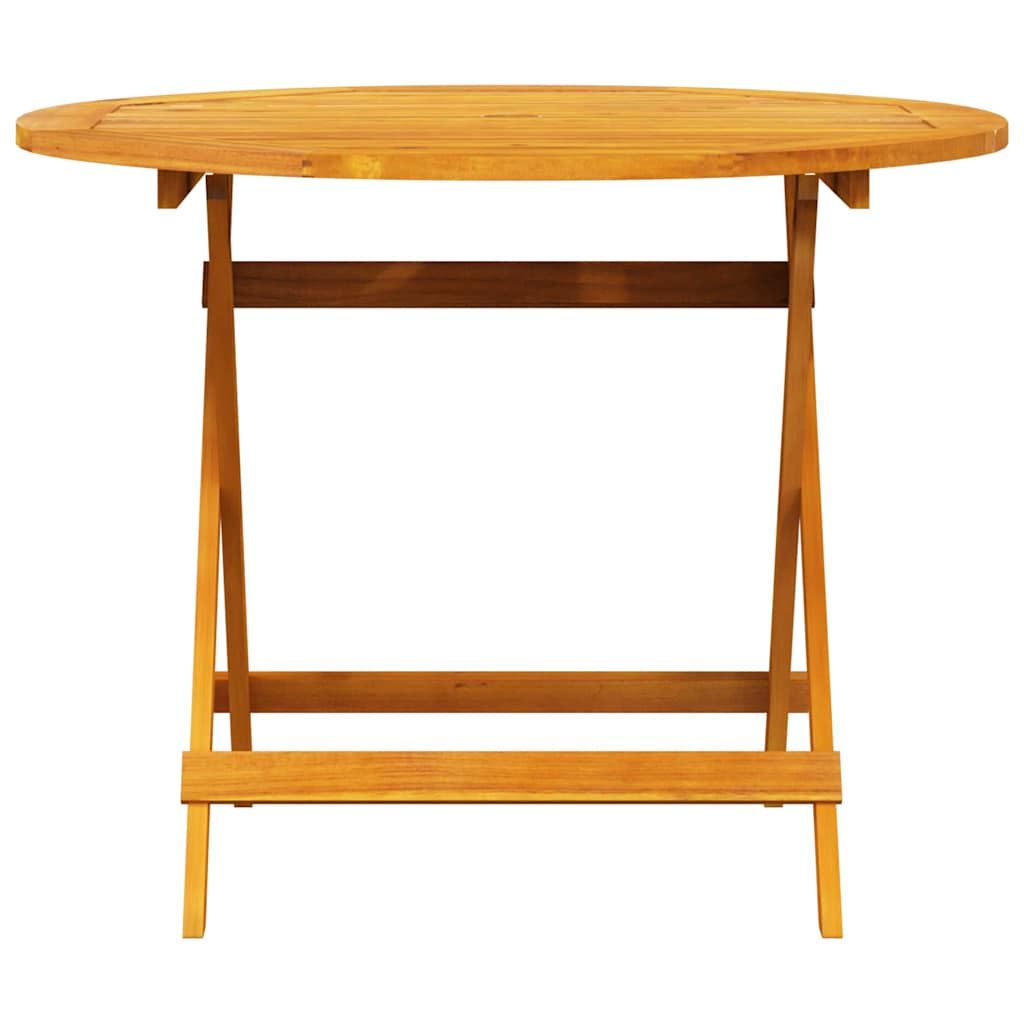vidaXL Garden Dining Set Folding 5 pcs Brown Solid Acacia Wood