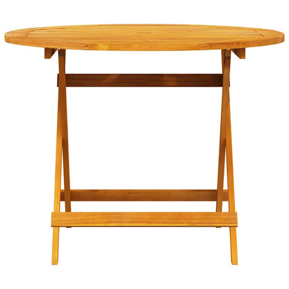 vidaXL Garden Dining Set Folding 5 pcs Brown Solid Acacia Wood