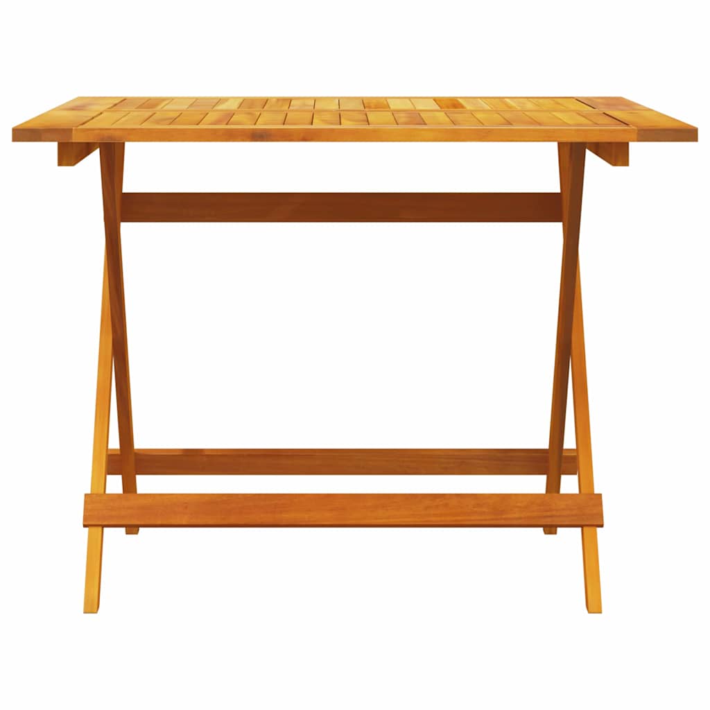 vidaXL Garden Dining Set Folding 5 pcs Brown Solid Acacia Wood