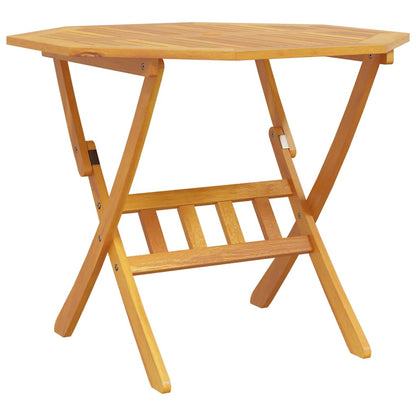 vidaXL Garden Dining Set Folding 5 pcs Brown Solid Acacia Wood