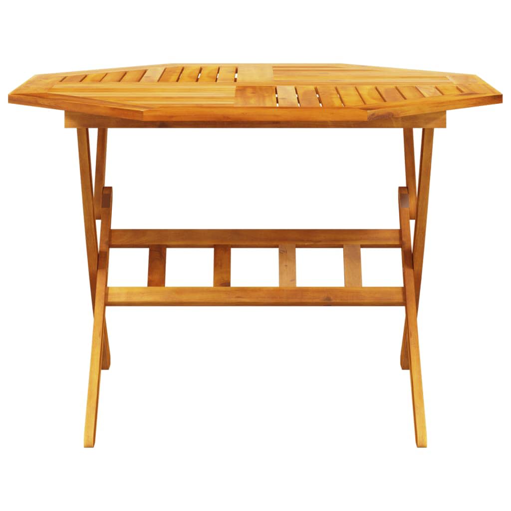 vidaXL Garden Dining Set Folding 5 pcs Brown Solid Acacia Wood