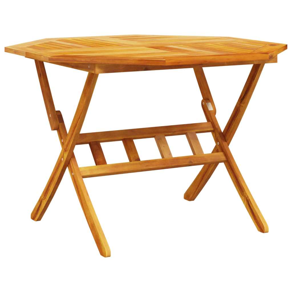 vidaXL Garden Dining Set Folding 5 pcs Brown Solid Acacia Wood