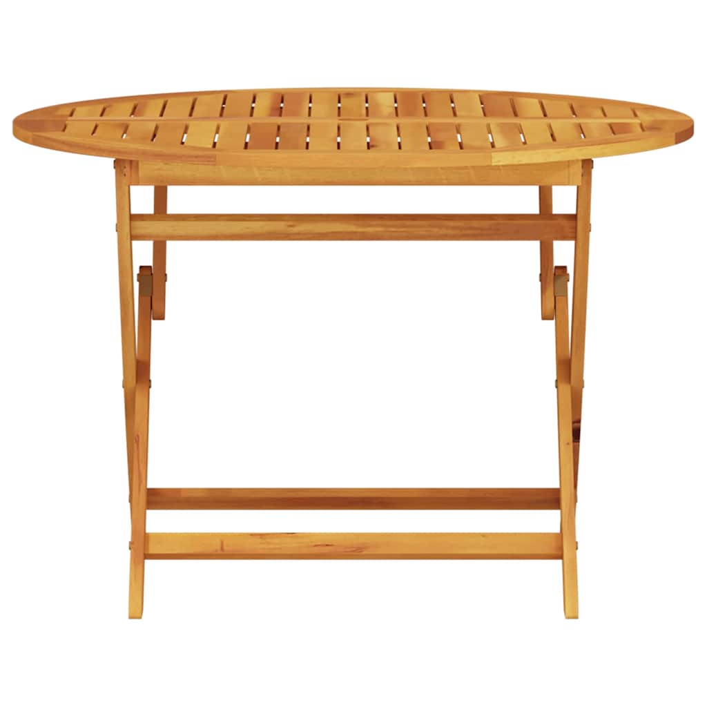 vidaXL Garden Dining Set Folding 5 pcs Brown Solid Acacia Wood