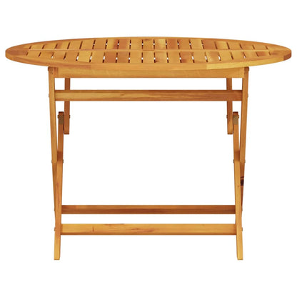 vidaXL Garden Dining Set Folding 5 pcs Brown Solid Acacia Wood
