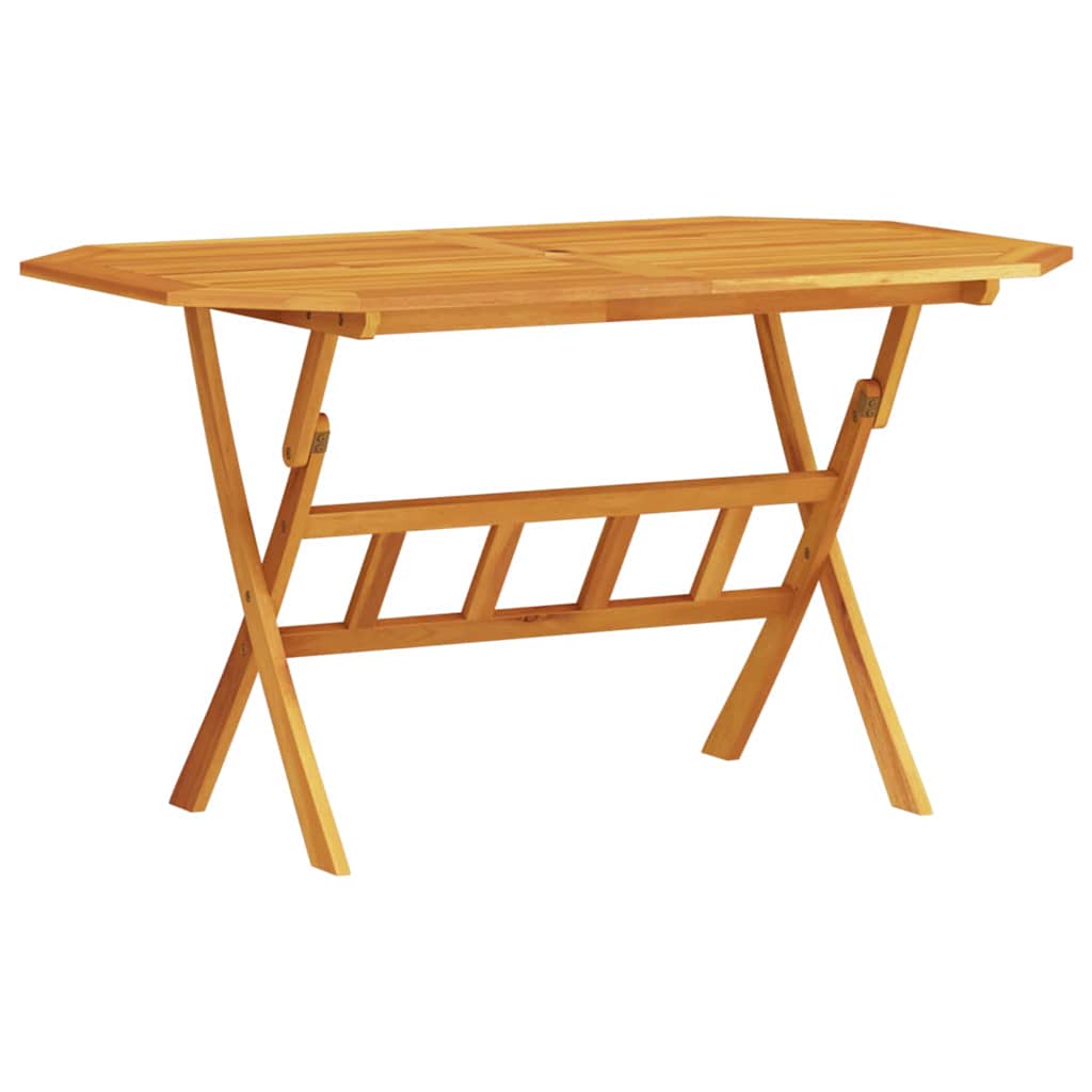 vidaXL Garden Dining Set Folding 5 pcs Brown Solid Acacia Wood