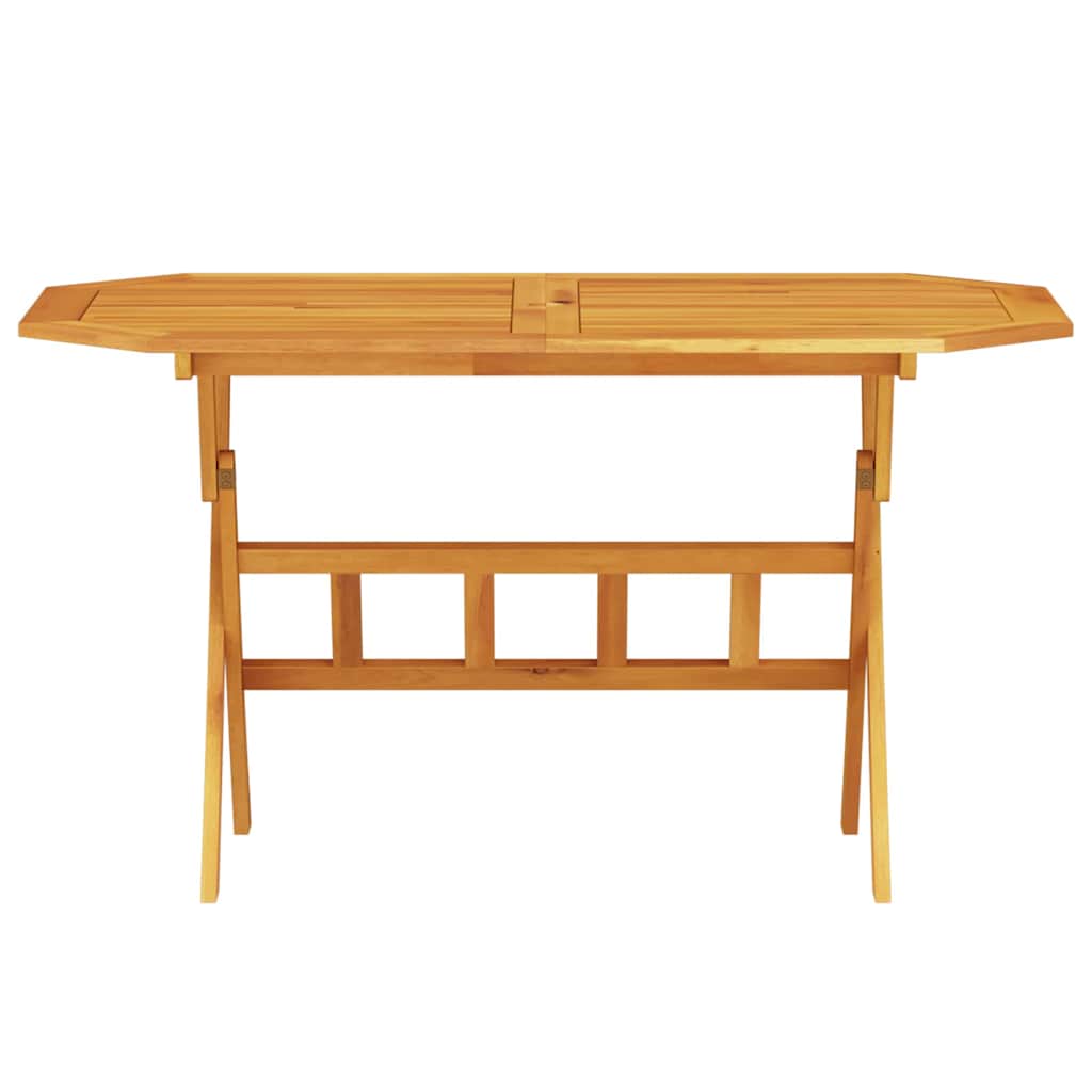 vidaXL Garden Dining Set Folding 7 pcs Brown Solid Acacia Wood