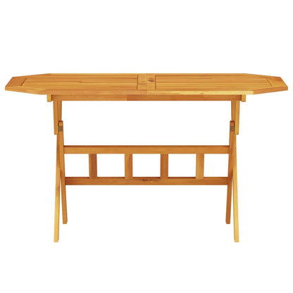 vidaXL Garden Dining Set Folding 7 pcs Brown Solid Acacia Wood