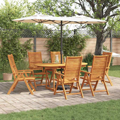 vidaXL Garden Dining Set Folding 7 pcs Brown Solid Acacia Wood