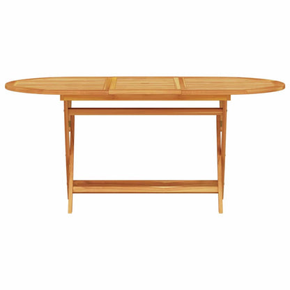 vidaXL Garden Dining Set 7 pcs Brown Solid Acacia Wood