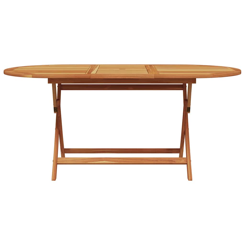 vidaXL Garden Dining Set Folding 5 pcs Leaf pattern Solid acacia wood