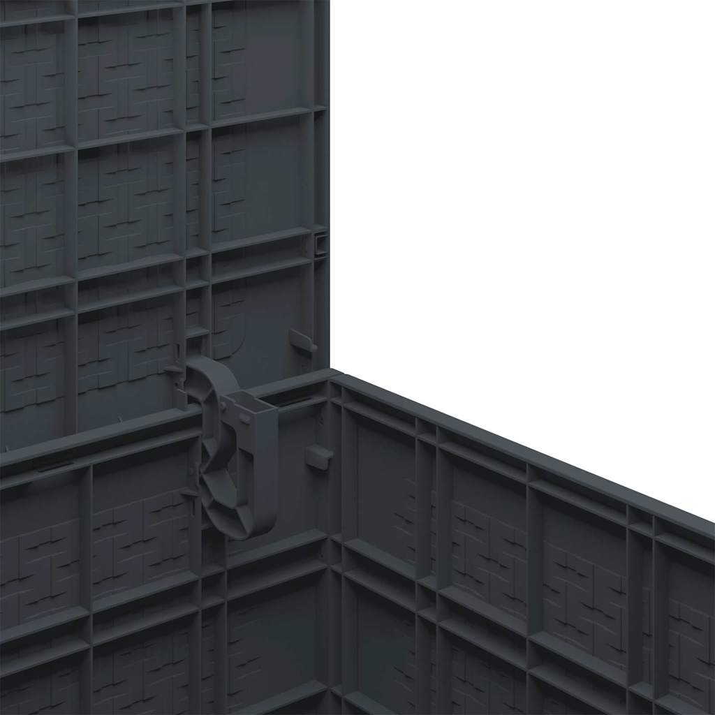 vidaXL Garden Storage Box Anthracite 55 x 53 x 57 cm Polypropylene