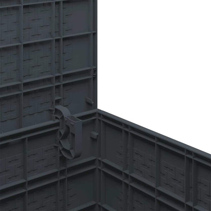 vidaXL Garden Storage Box Anthracite 55 x 53 x 57 cm Polypropylene