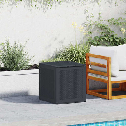 vidaXL Garden Storage Box Anthracite 55 x 53 x 57 cm Polypropylene
