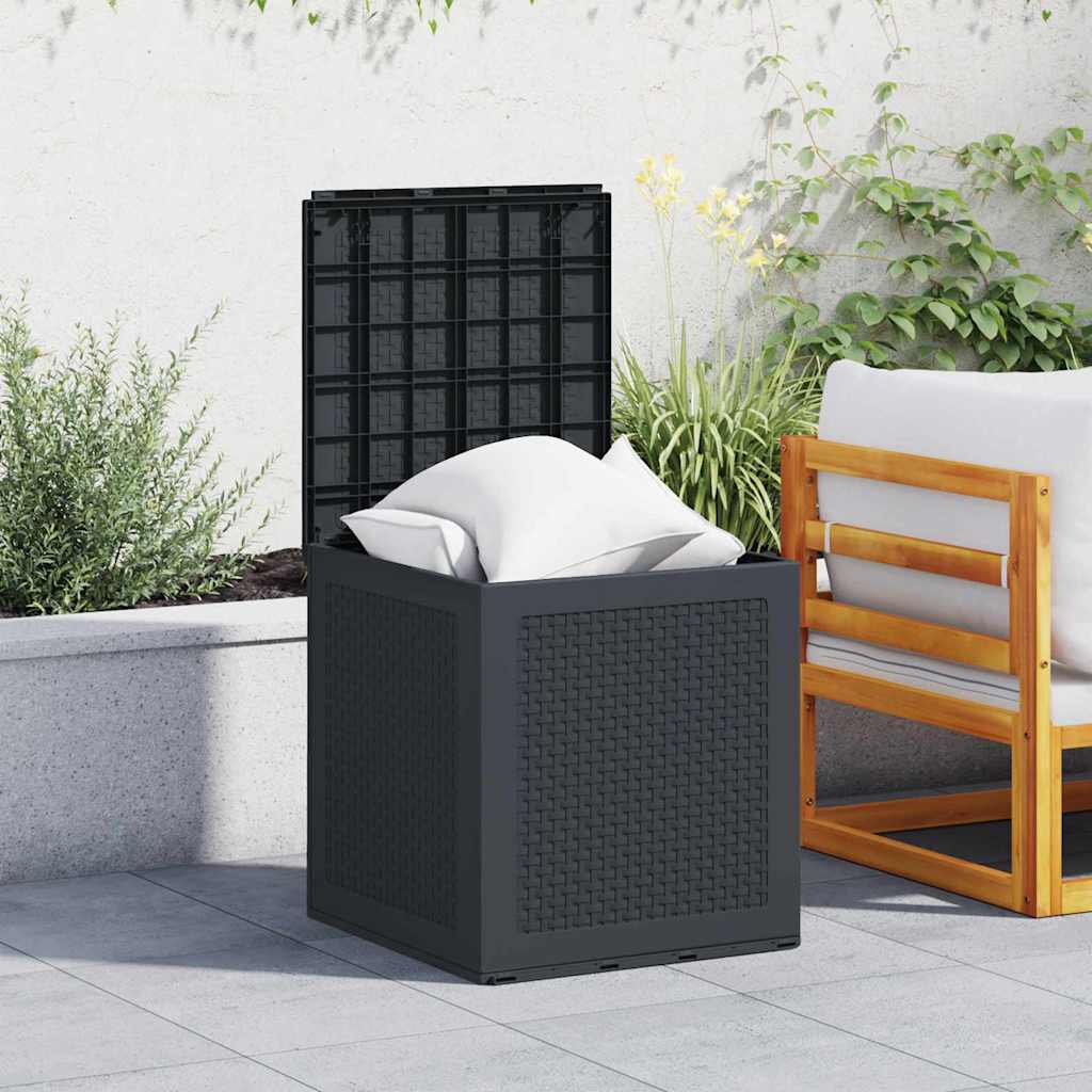vidaXL Garden Storage Box Anthracite 55 x 53 x 57 cm Polypropylene