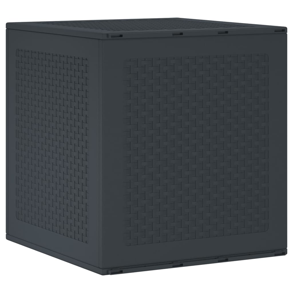 vidaXL Garden Storage Box Anthracite 55 x 53 x 57 cm Polypropylene