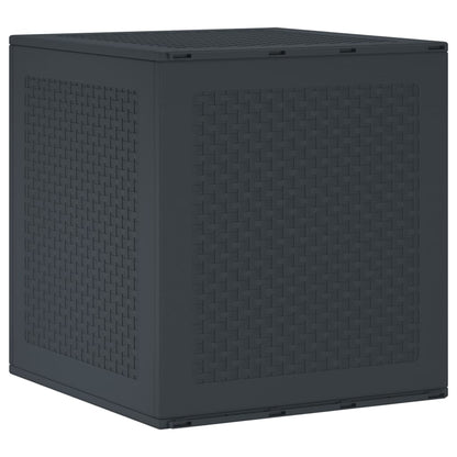 vidaXL Garden Storage Box Anthracite 55 x 53 x 57 cm Polypropylene