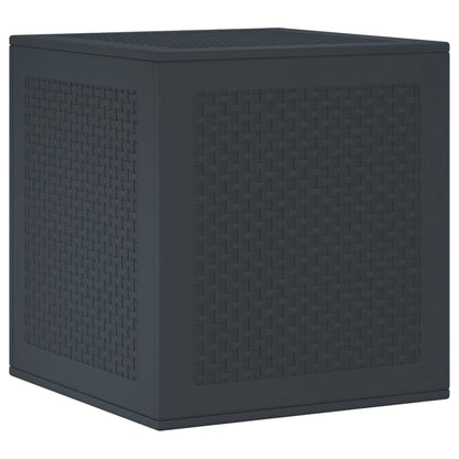 vidaXL Garden Storage Box Anthracite 55 x 53 x 57 cm Polypropylene