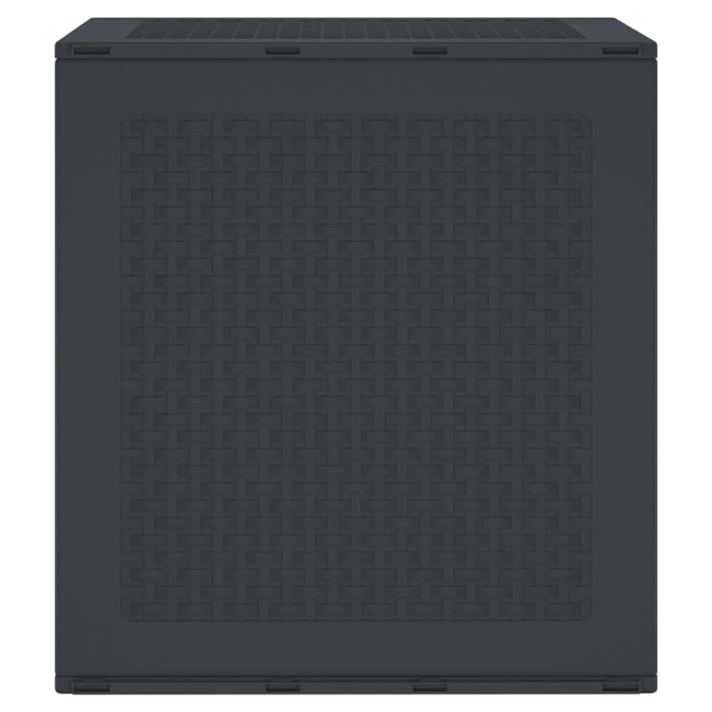 vidaXL Garden Storage Box Anthracite 55 x 53 x 57 cm Polypropylene