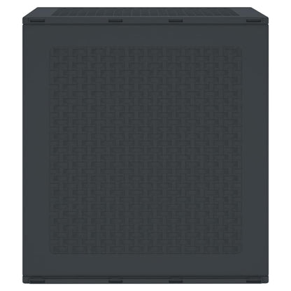 vidaXL Garden Storage Box Anthracite 55 x 53 x 57 cm Polypropylene