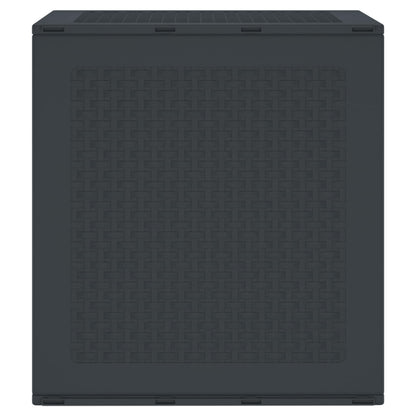 vidaXL Storage Box Anthracite 55 x 53 x 57 cm Polypropylene