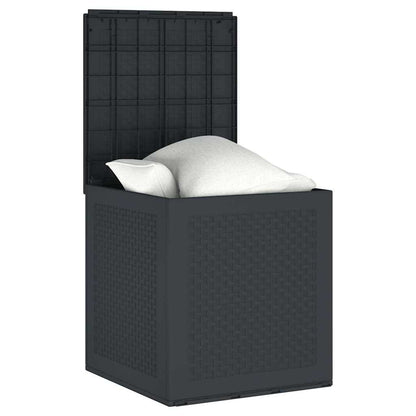vidaXL Garden Storage Box Anthracite 55 x 53 x 57 cm Polypropylene
