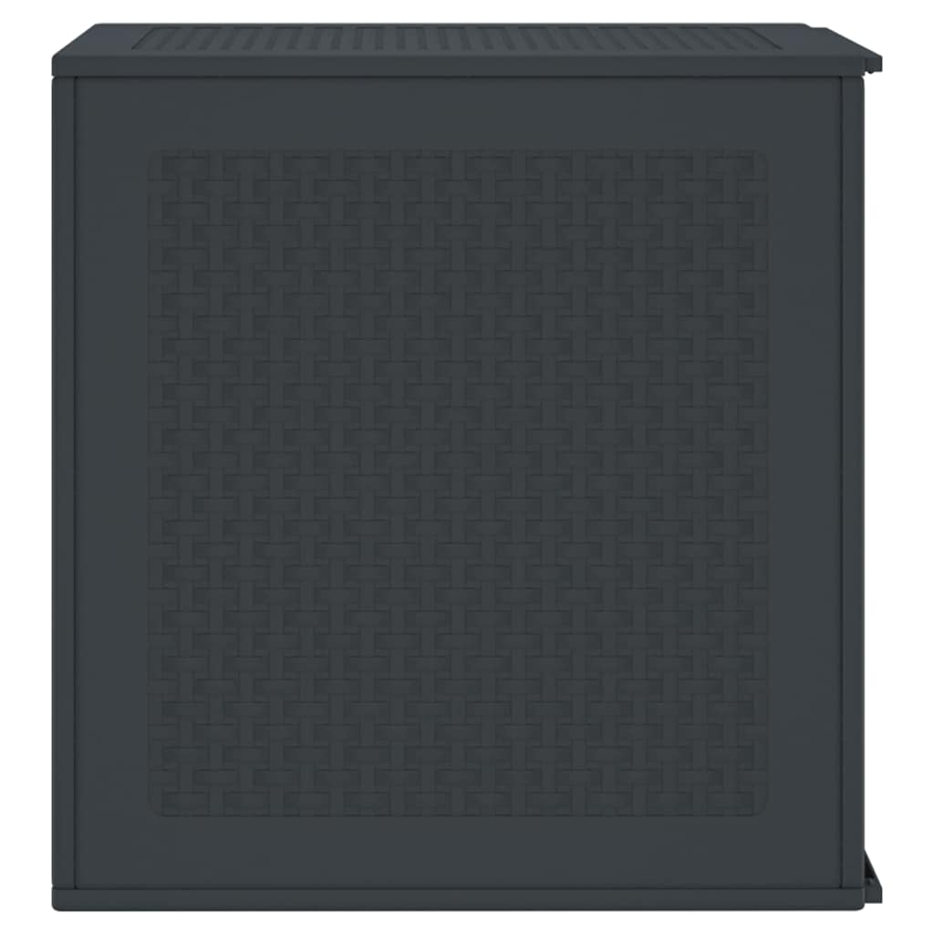 vidaXL Garden Storage Box Anthracite 55 x 53 x 57 cm Polypropylene