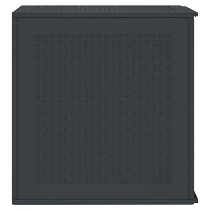 vidaXL Garden Storage Box Anthracite 55 x 53 x 57 cm Polypropylene