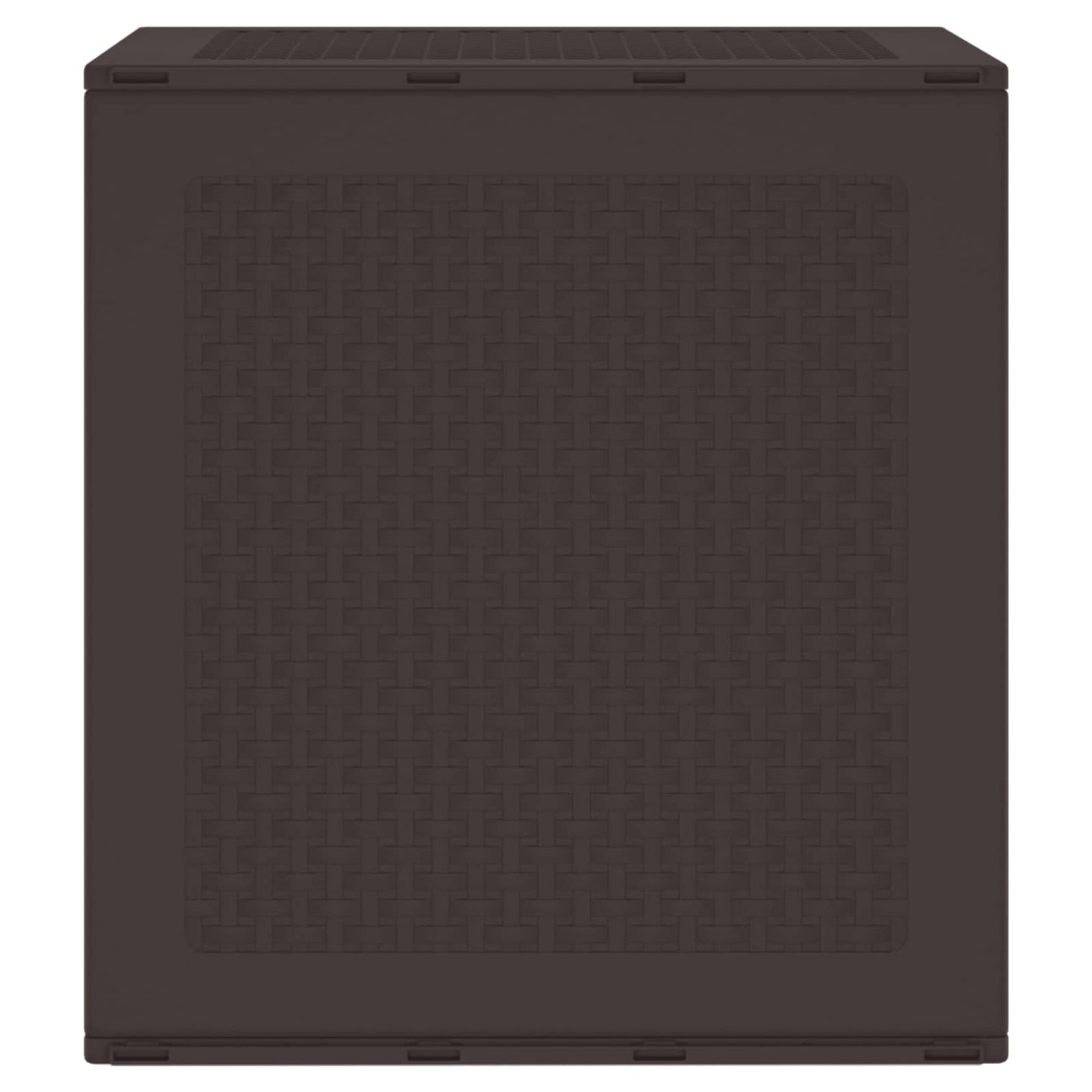 vidaXL Storage Box with Storage Brown 55 x 53 x 57 cm Polypropylene