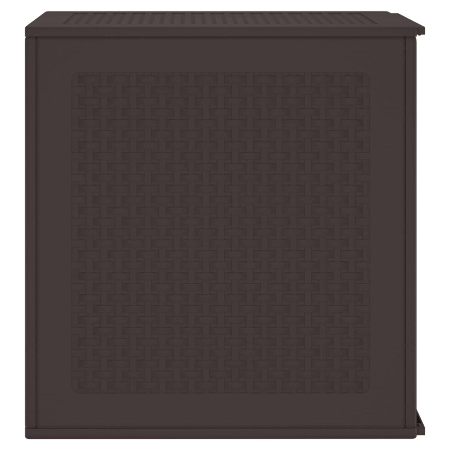 vidaXL Storage Box with Storage Brown 55 x 53 x 57 cm Polypropylene