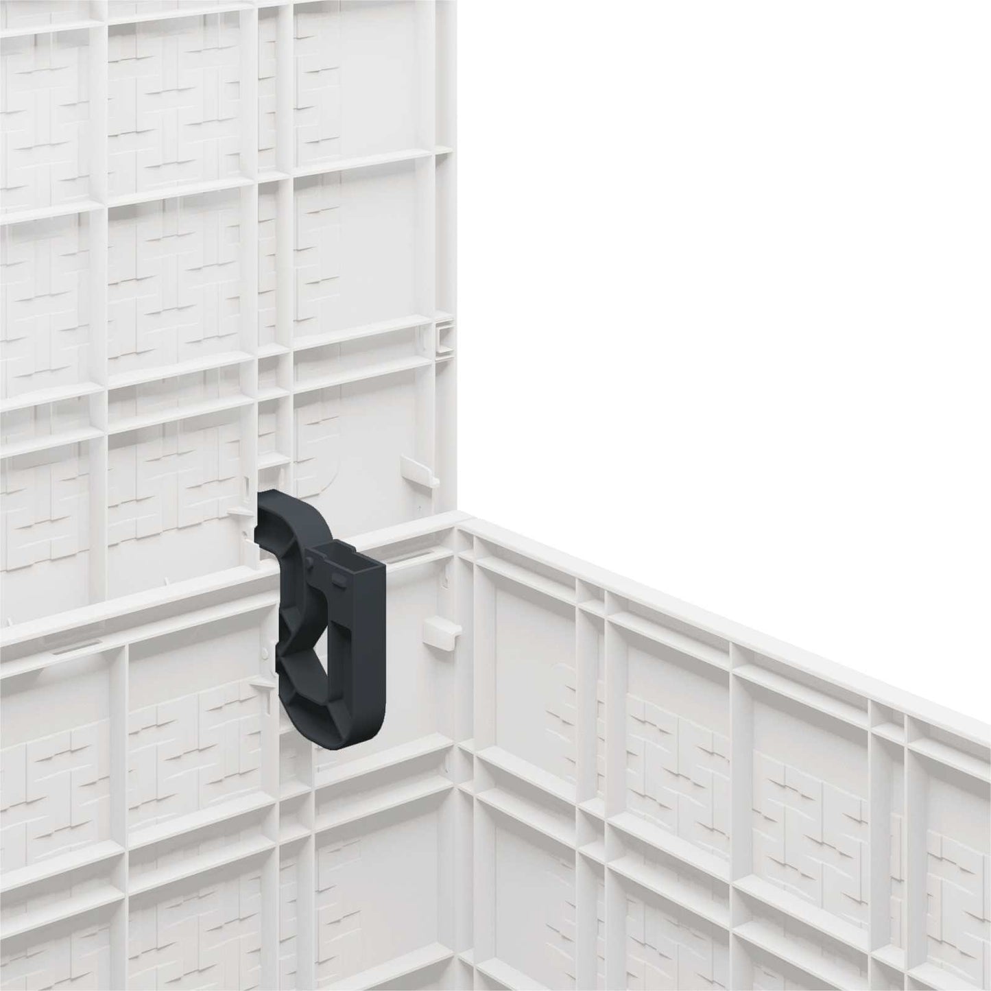 vidaXL Storage Box with Storage White 55 x 53 x 57 cm Polypropylene
