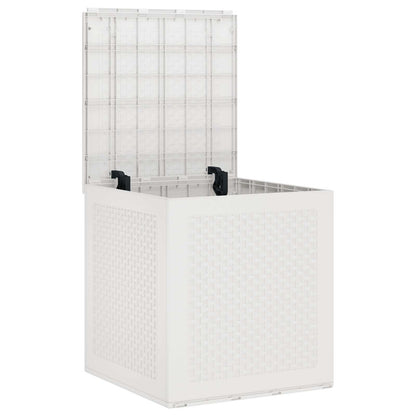 vidaXL Storage Box with Storage White 55 x 53 x 57 cm Polypropylene