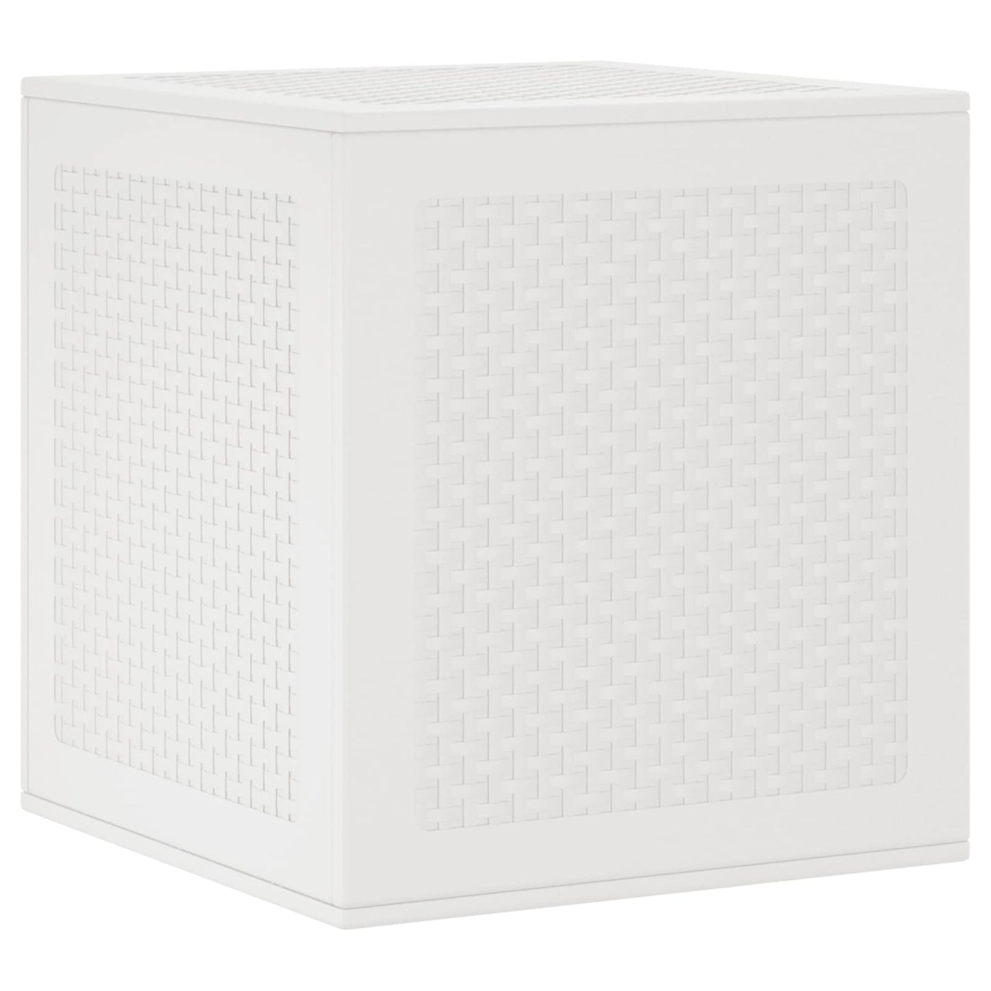 vidaXL Storage Box with Storage White 55 x 53 x 57 cm Polypropylene