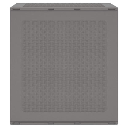 vidaXL Storage Box Light Grey 55 x 53 x 57 cm Polypropylene