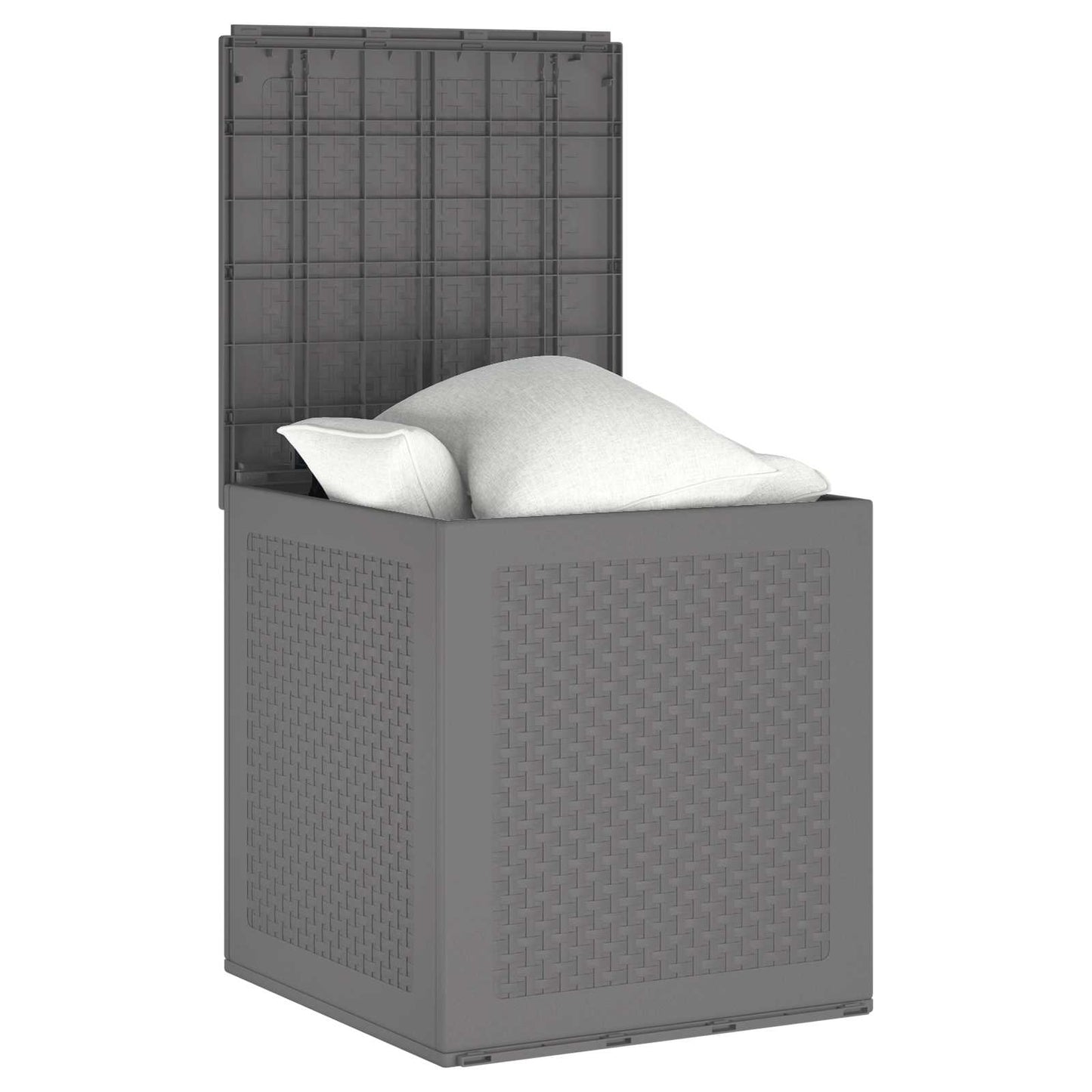 vidaXL Storage Box Light Grey 55 x 53 x 57 cm Polypropylene