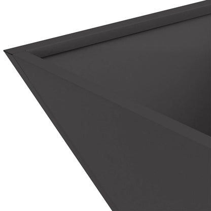 vidaXL Garden Planter Black 35 x 35 x 15 cm Cold-rolled Steel
